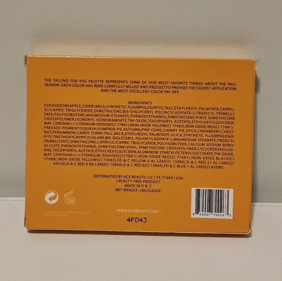 Ace Beautē "Falling For You" Palette - Picture 4 of 6